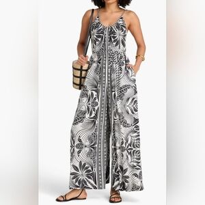 Farm Rio Linen Blend Jumpsuit